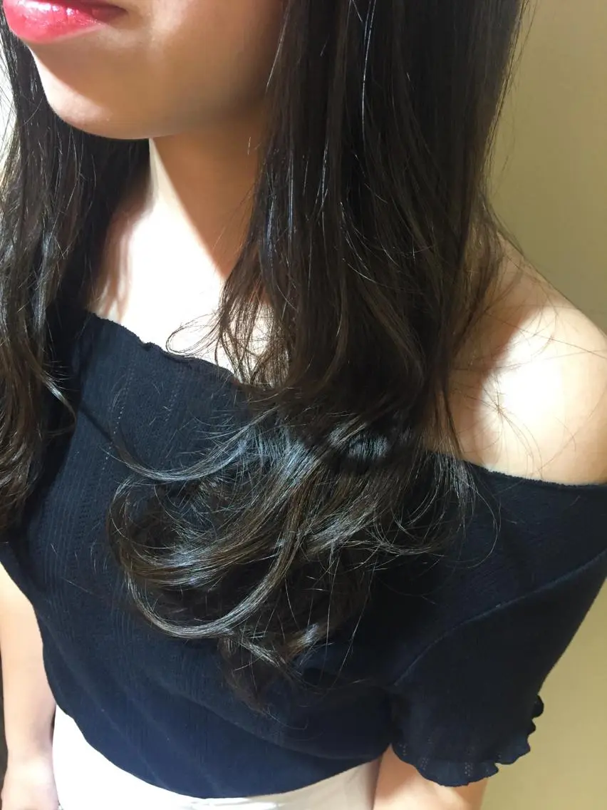 ロング カラー 加藤 綾華のヘアスタイル