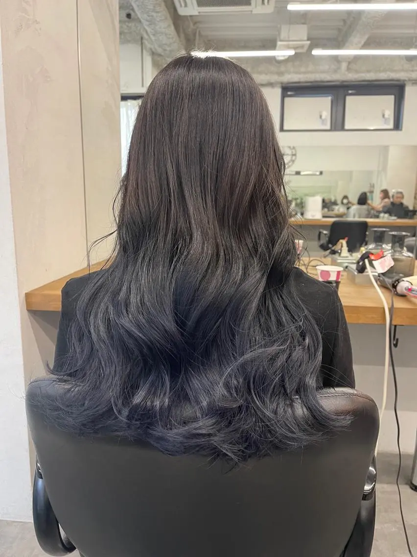 セミロング ヘアカラー トリートメント 難波 茜のヘアスタイル