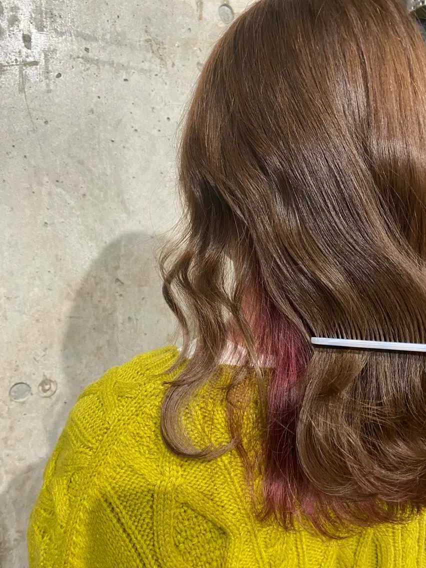 ロング カラー ピンクカラー ヘアカラー Ayaka🩰🎀 ガーリー/暖色♡のヘアスタイル