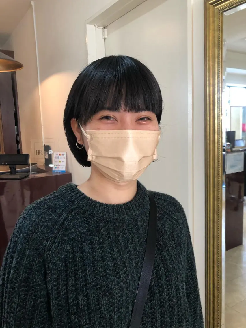 ショート ショートボブ ハンサムショート ボブ くびれヘア ショートヘア ショート/パーマ/ カラー/FUKOのヘアスタイル