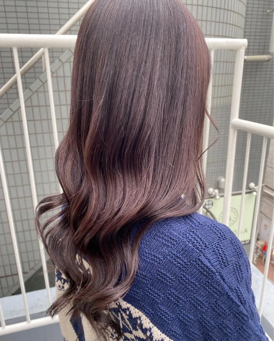 ロング カラー ベージュカラー ラベンダーカラー ラベンダーベージュ ヘアカラー レイヤー特化🪽 yuka【高円寺】のヘアスタイル