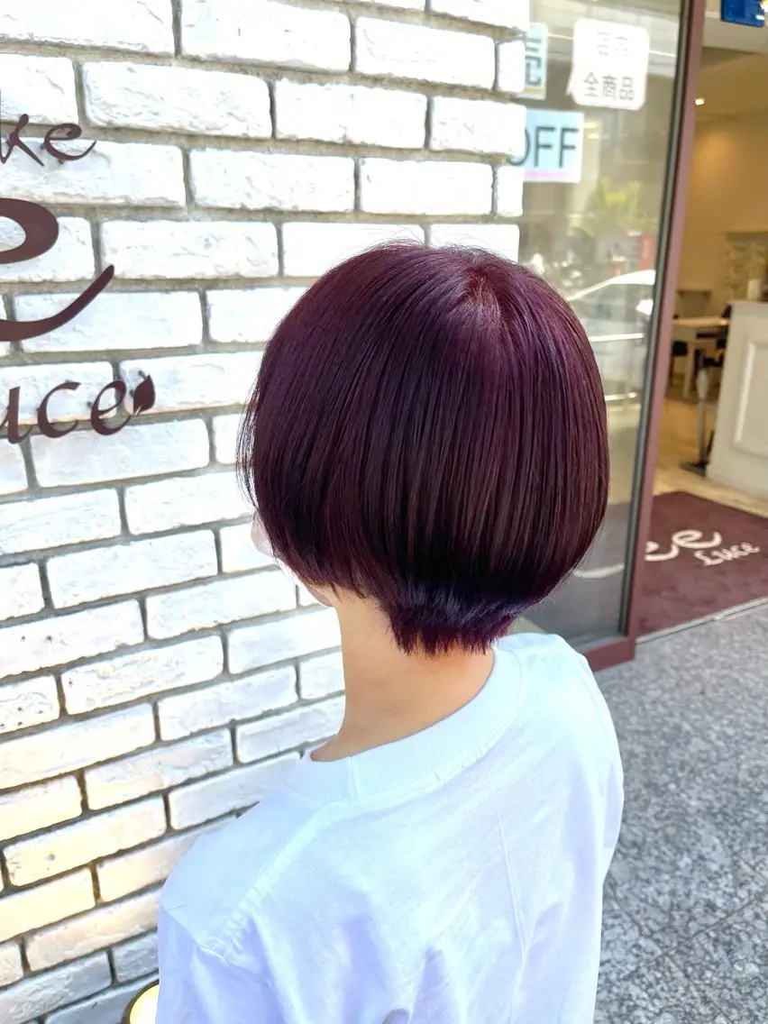 ショート カラー ヘアカラー トリートメント 六反 仁哉のヘアスタイル