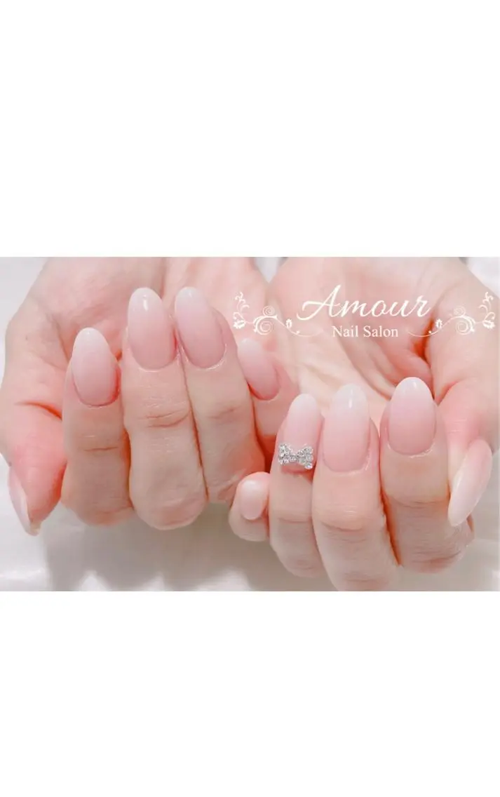 ネイル リボン nailsalon ♡amour♡のネイルデザイン