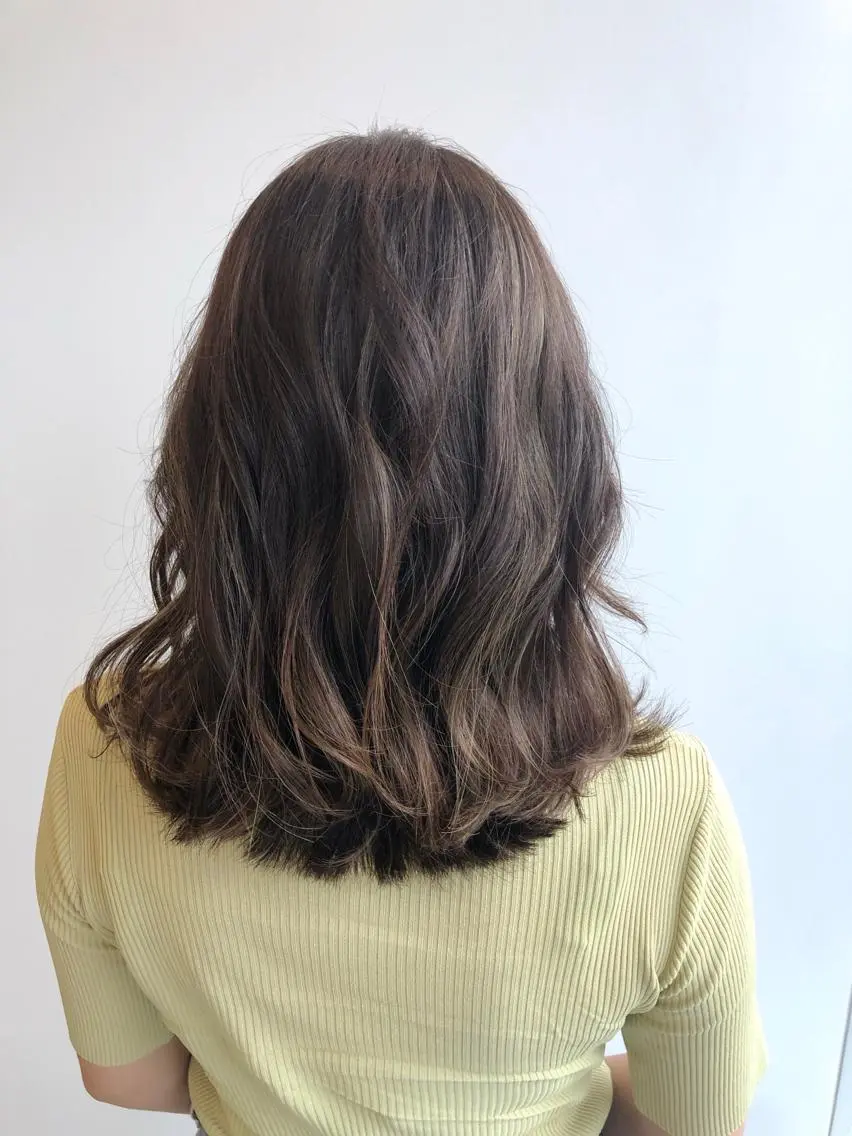 ミディアム カラー ヘアカラー トリートメント ☕️ベージュカラー 内藤光哉☕️のヘアスタイル