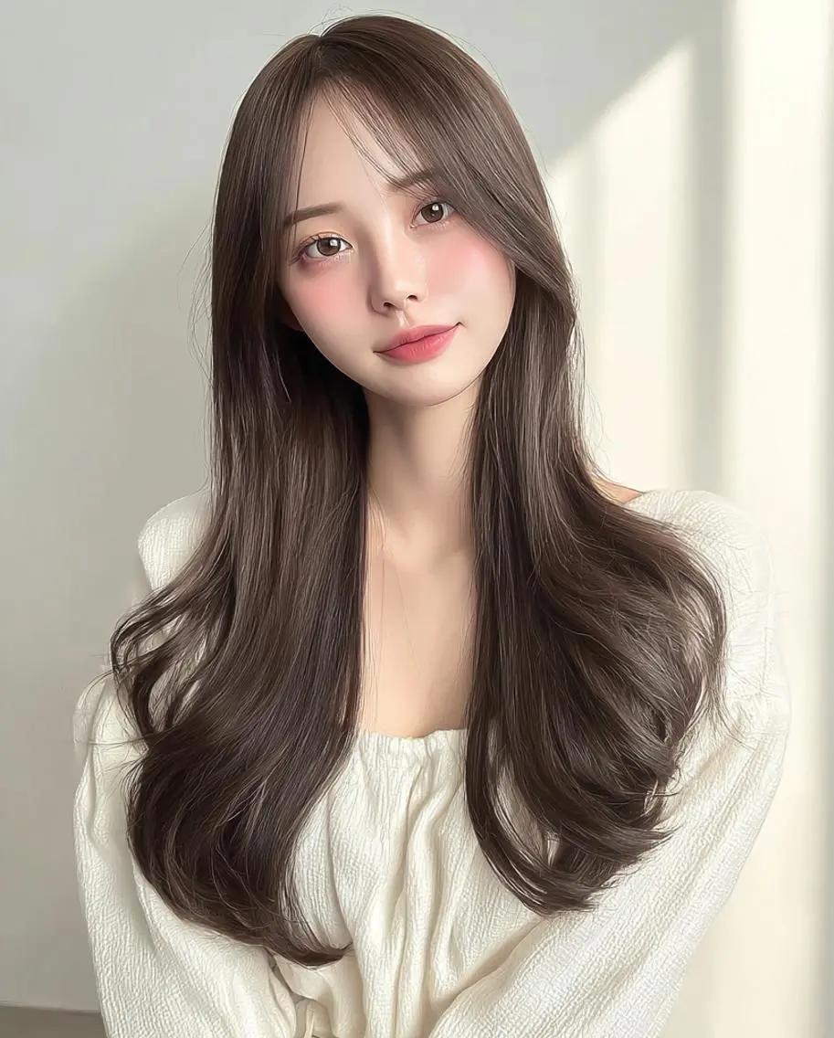 ミディアム 髪質改善 縮毛矯正 カット ヘアカラー トリートメント 美髪メニュー特化✨️ ひなののヘアスタイル