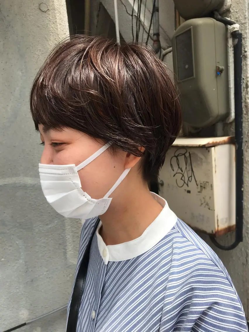 ショート カット ヘアカラー トリートメント ayane⭐️ボブ・ ショート・パーマのヘアスタイル