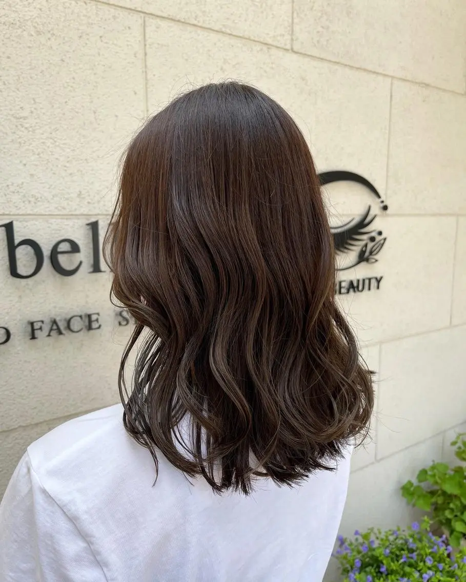 カラー セミロング 髪質改善 似合わせカット カット トリートメント カペリベラ 🌸藤本さくら🌸のヘアスタイル