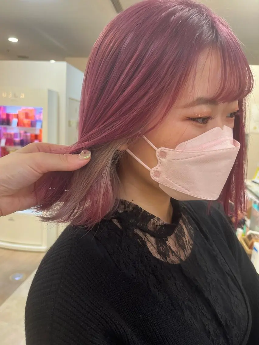 ショート カラー 暖色/ブリーチカラー 🎀 M i k uのヘアスタイル