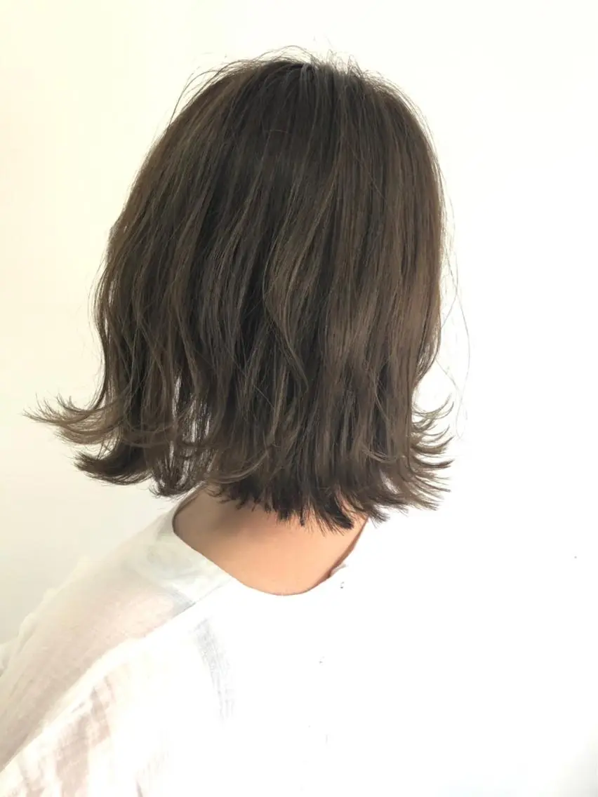 ミディアム カラー カット ヘアカラー トリートメント Rayt hair レイトヘアーのヘアスタイル