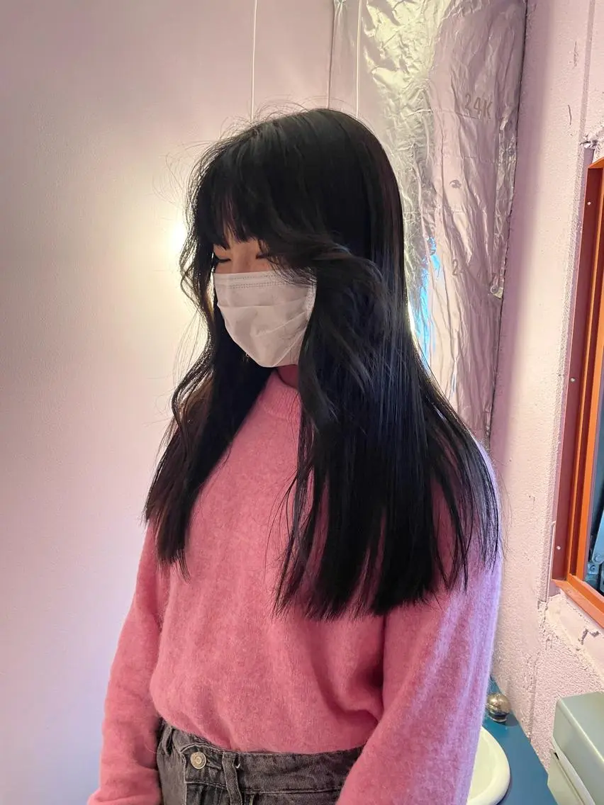 ロング カラー ヘアアレンジ 🎀透明感カラー 韓国ヘア🎀mahoのヘアスタイル
