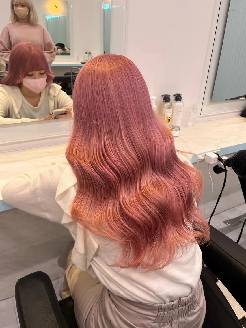 ロング カラー ヘアアレンジ 愛されカラー🩷 はるなのヘアスタイル