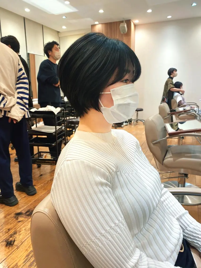 ショート カラー パーマ ショートボブ ボブ ショートヘア 🍃服部 雅哉🍃銀座◎のヘアスタイル