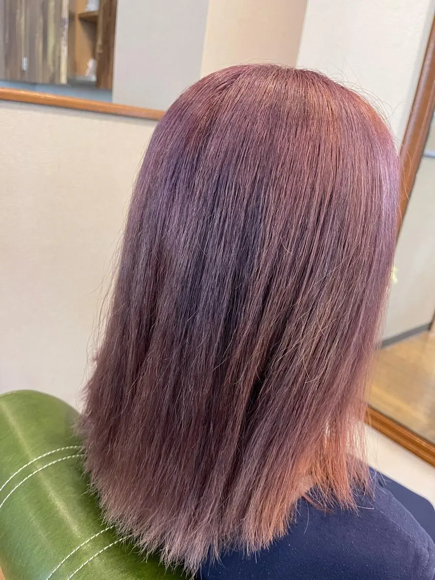 ロング カラー ブリーチ ダブルカラー ピンクカラー 髪質改善/カラー 🖤🤍川島のヘアスタイル