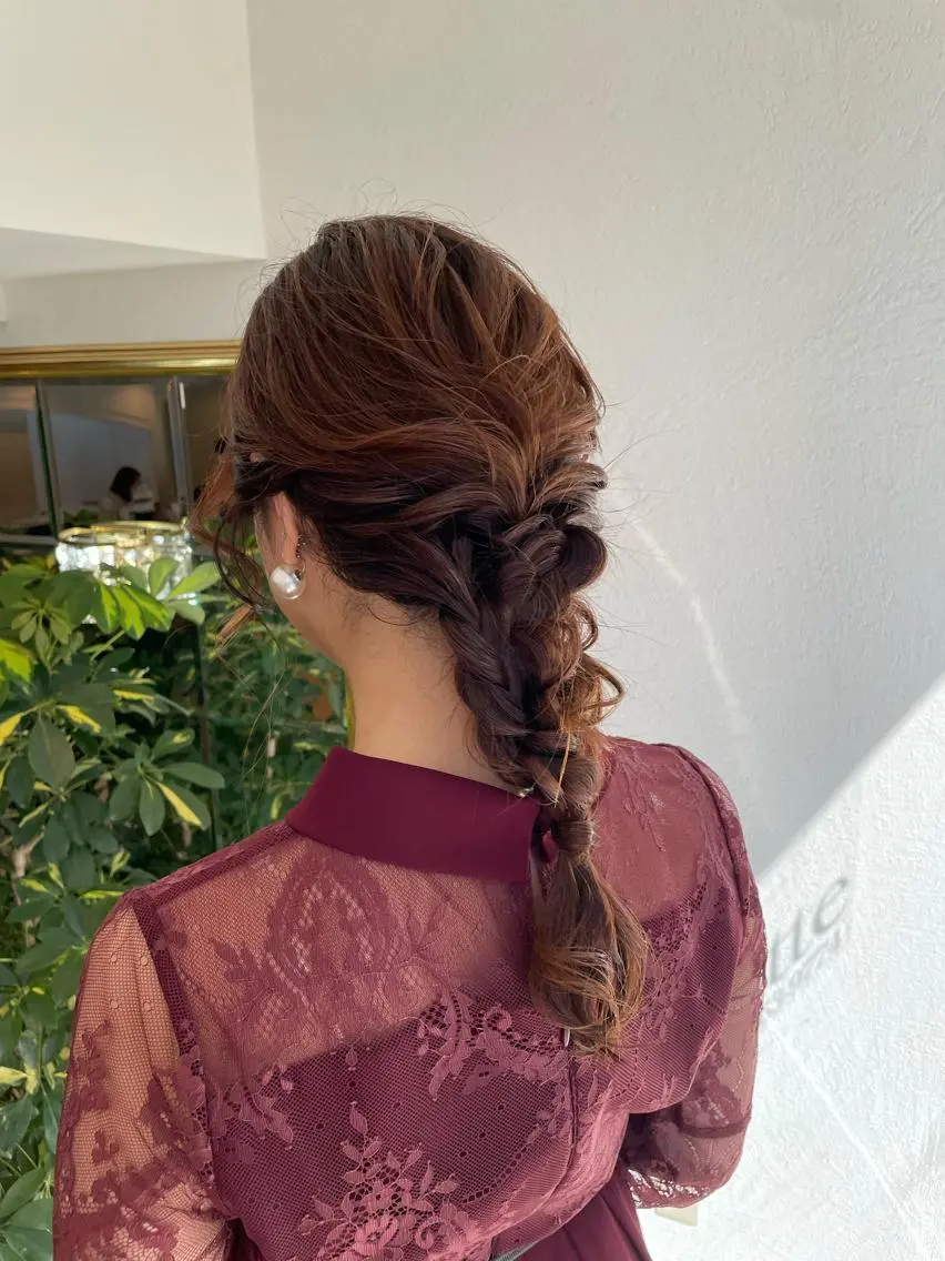 ヘアアレンジ 結婚式・ブライダル トルクアータ伏見 MIKUのヘアスタイル