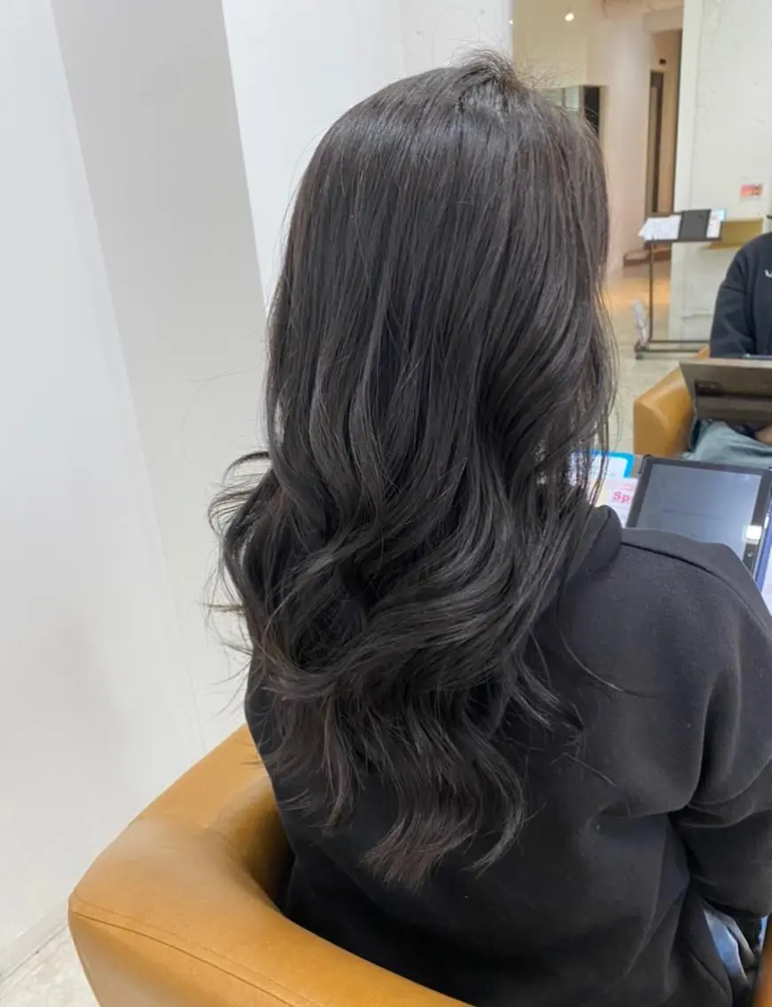 ロング 韓国風ヘア 中元 美月のヘアスタイル