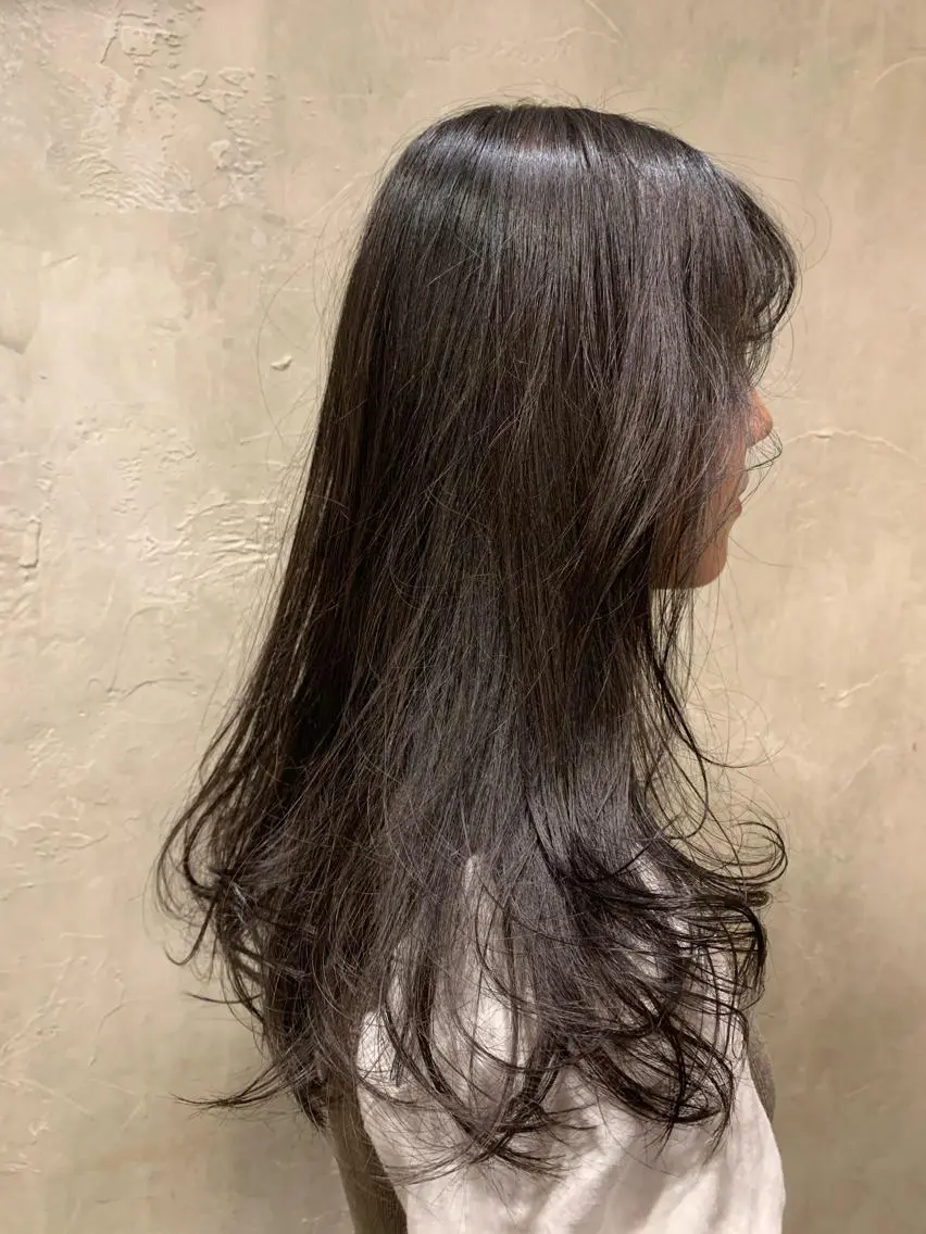 ロング カラー ヘアアレンジ ボブパーマコテ巻き風 パーマNo1深江秀平のヘアスタイル