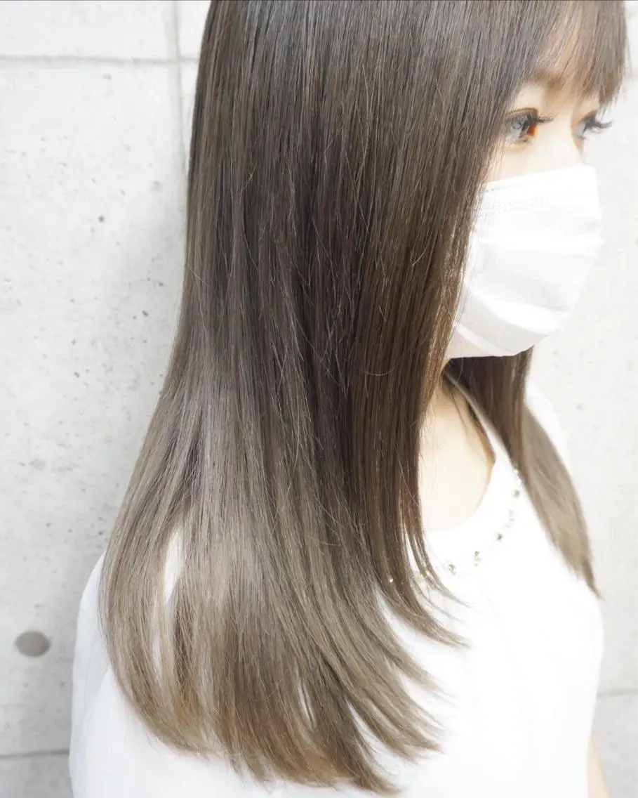 ロング カット ヘアカラー トリートメント hair teria ryu 大塚のヘアスタイル