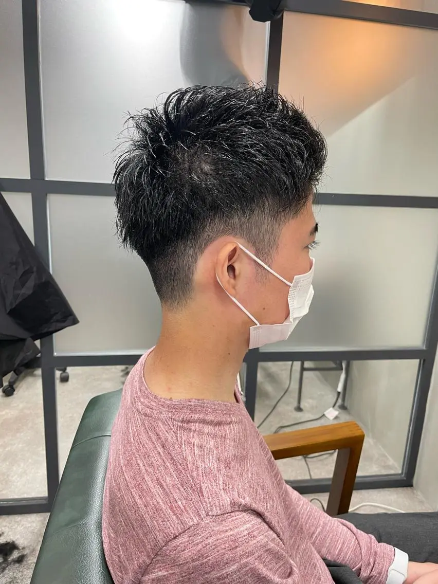 ショート メンズ 刈り上げ カット ヘッドスパ S.BROOM なんばTAKUYAのヘアスタイル