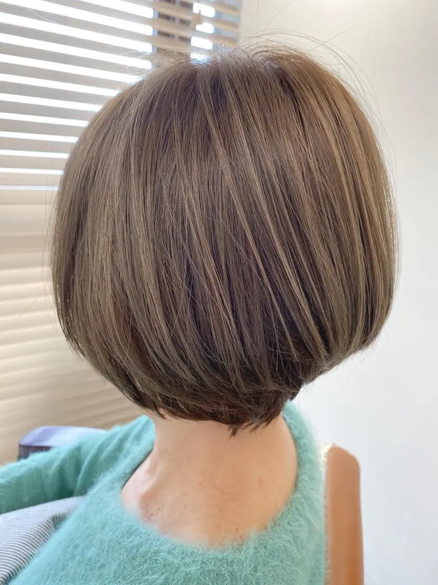 ショート カラー 透明感カラー カット ヘアカラー トリートメント ハイライト⭐️上野 高広のヘアスタイル