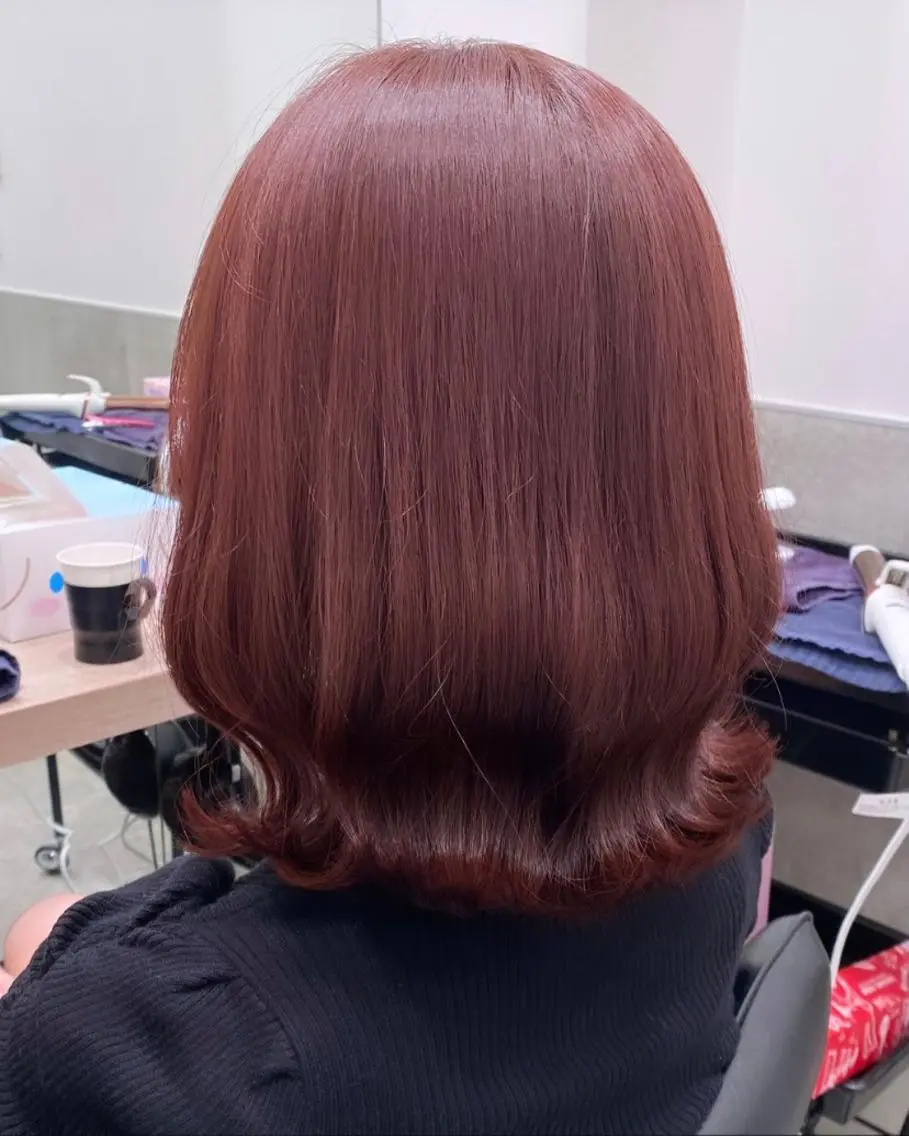 ミディアム カラー カット ヘアカラー トリートメント 💗ガーリーヘア🎀 saki💗のヘアスタイル