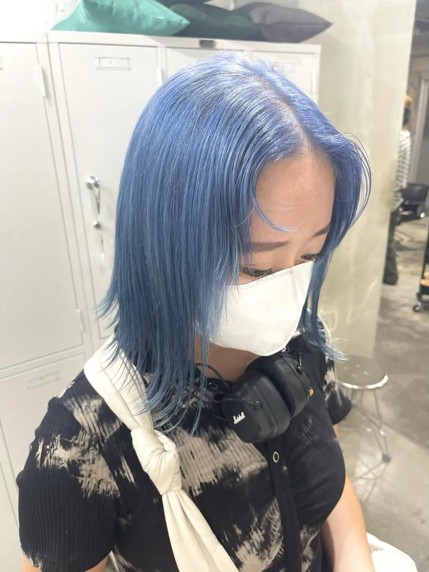 ミディアム カラー ハッシュカット/ハイ トーン/HIROKIのヘアスタイル