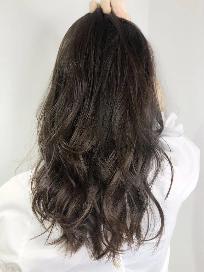 ロング カラー ヘアアレンジ ブリーチ グラデーションカラー ASHLEY/ miku.🥀のヘアスタイル