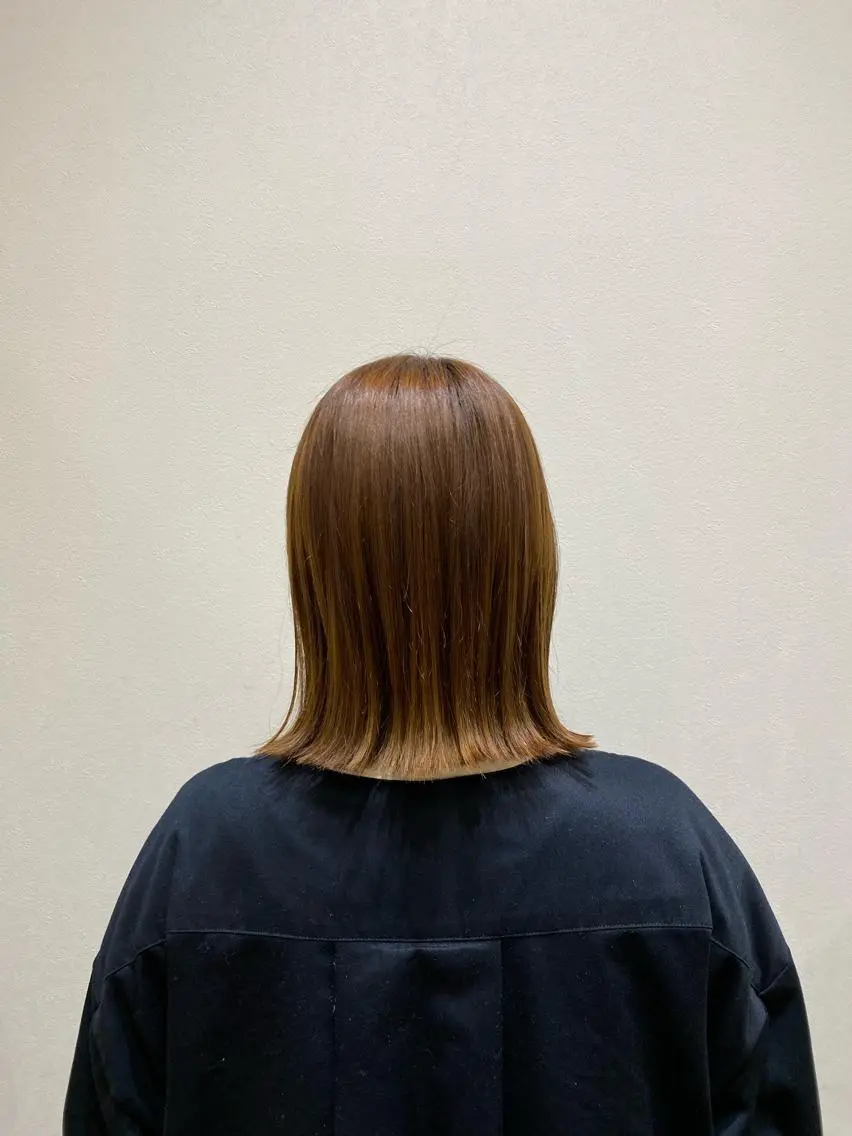 ミディアム 外ハネヘア NAKAHARA TSUKUSHIのヘアスタイル