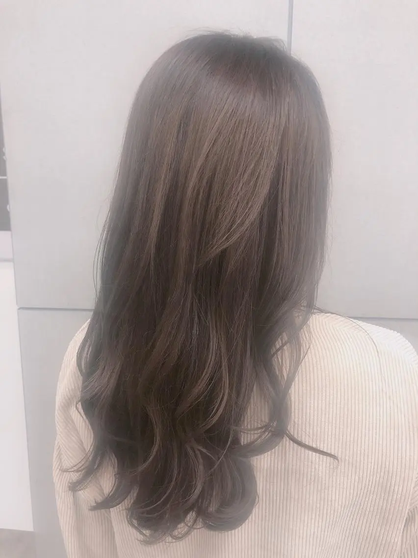 ロング カラー トリートメント トリートメント ヘッドスパ 髪質改善\艶髪カラー 💐園田さやかのヘアスタイル