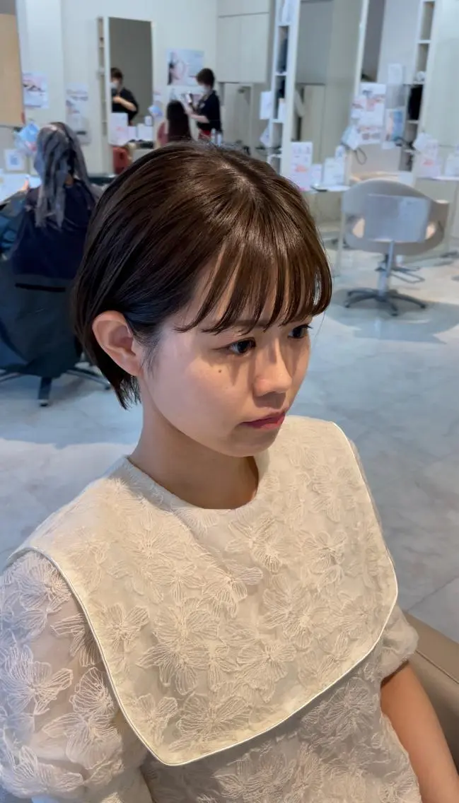 ショート ショートヘア カット 縮毛矯正 本田 卓也のヘアスタイル