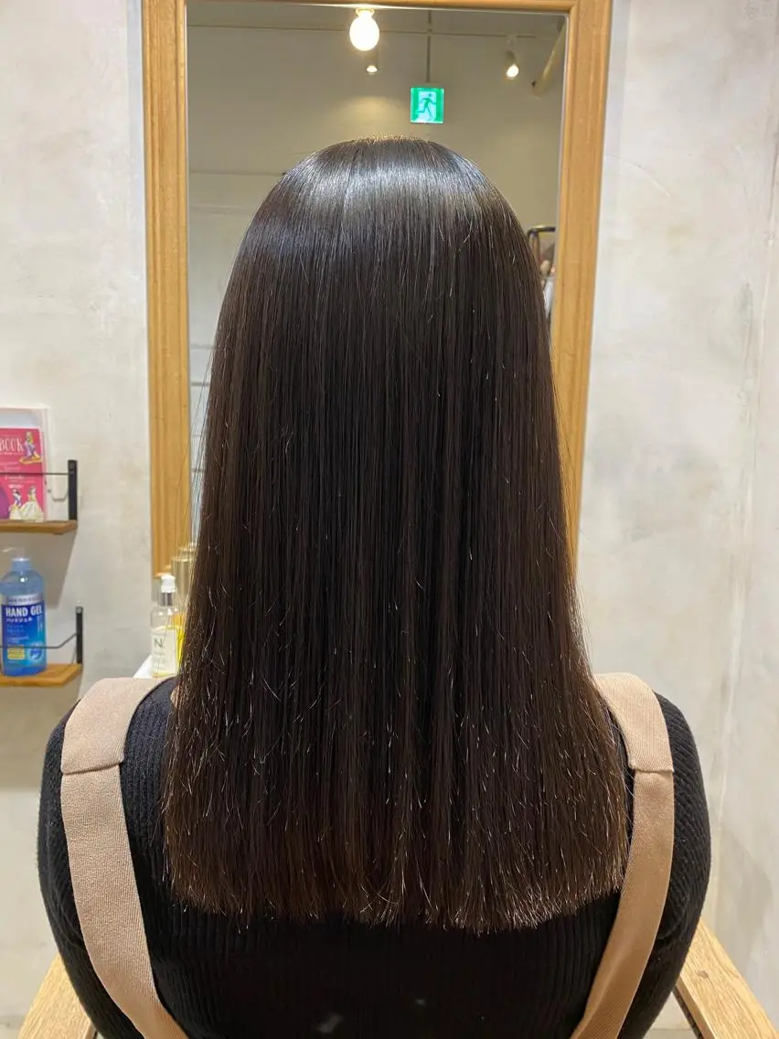 セミロング カラー パーマ メンズ 縮毛矯正 Keshiki大名 安部 真輝のヘアスタイル