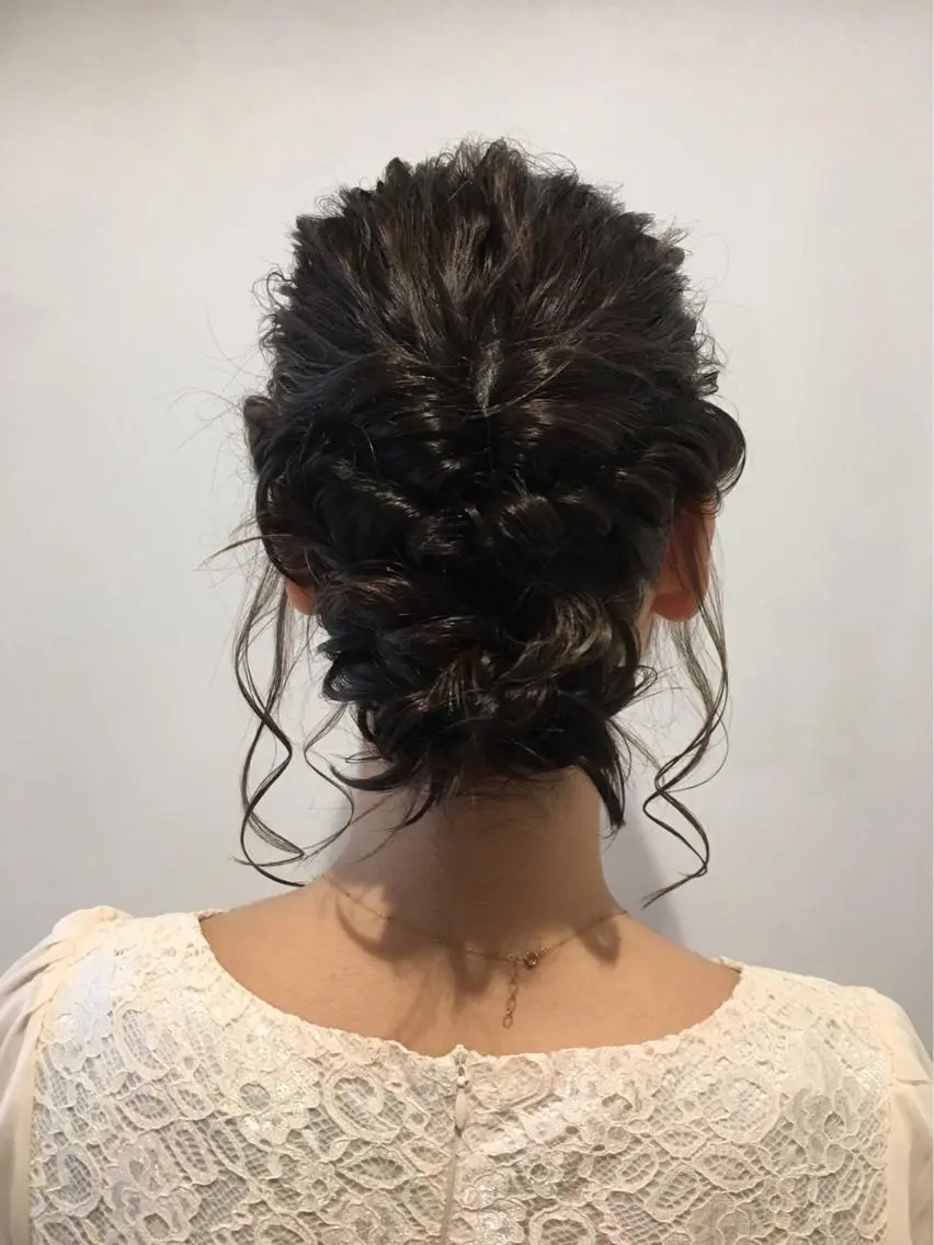 ミディアム ヘアセット まろやかカラー🤎 みなとまほのヘアスタイル