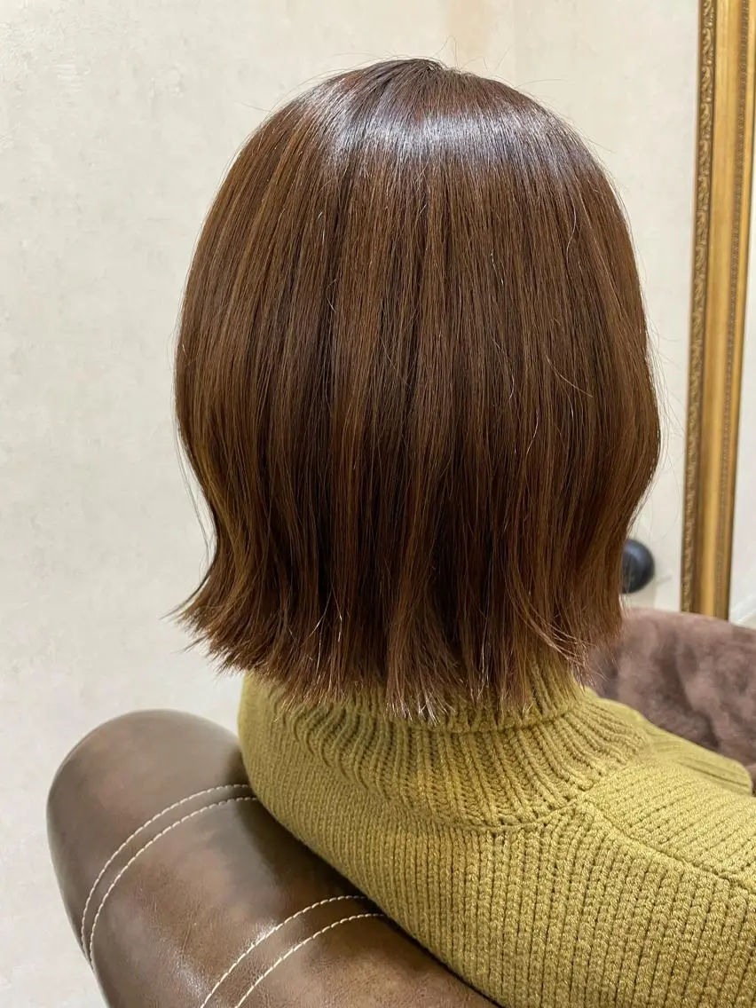 ショート 外ハネヘア 透明感カラー💎 AYAのヘアスタイル