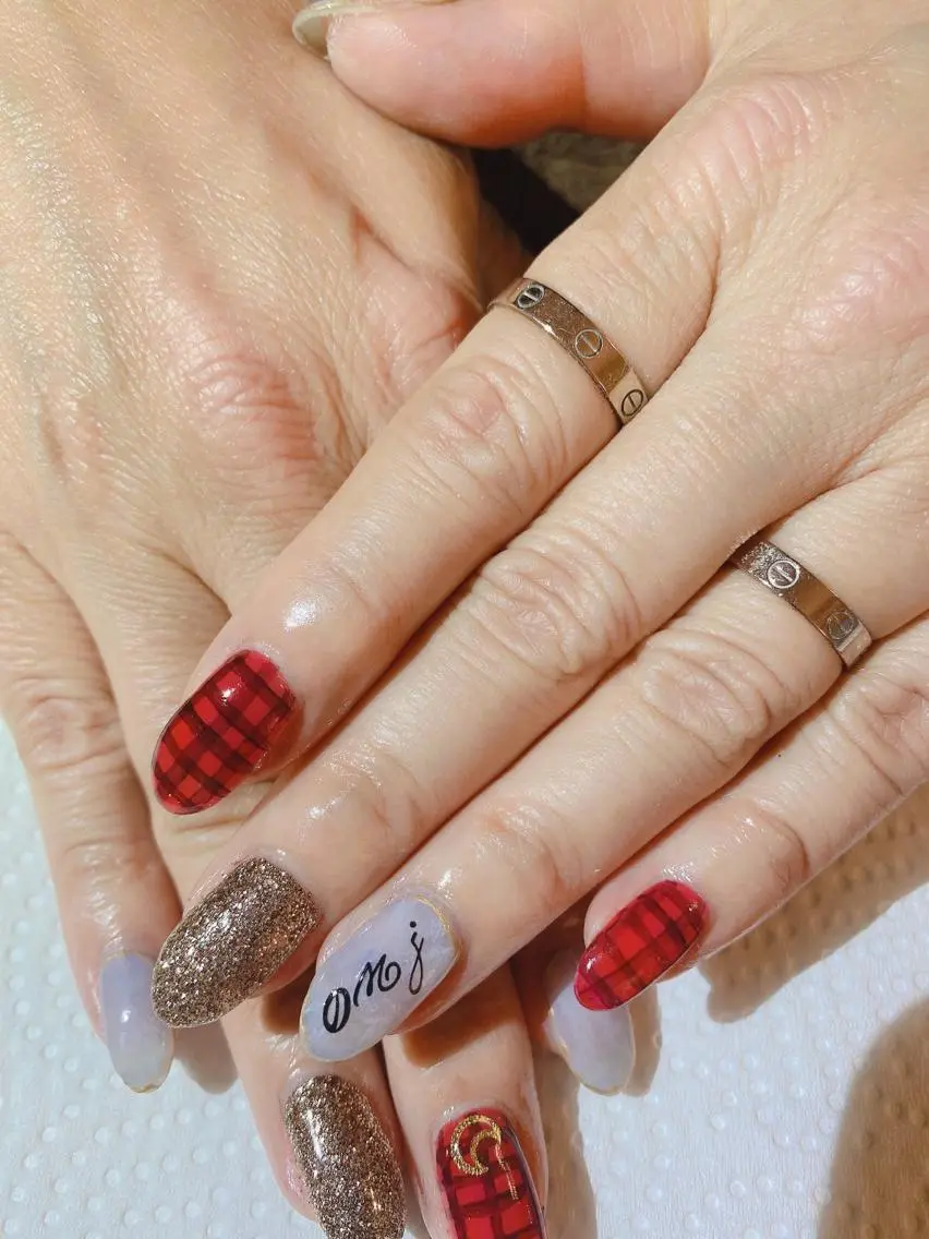 セミロング shandy nailのネイルデザイン