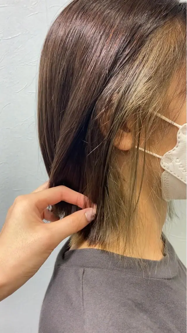 カラー Lepps れいなのヘアスタイル
