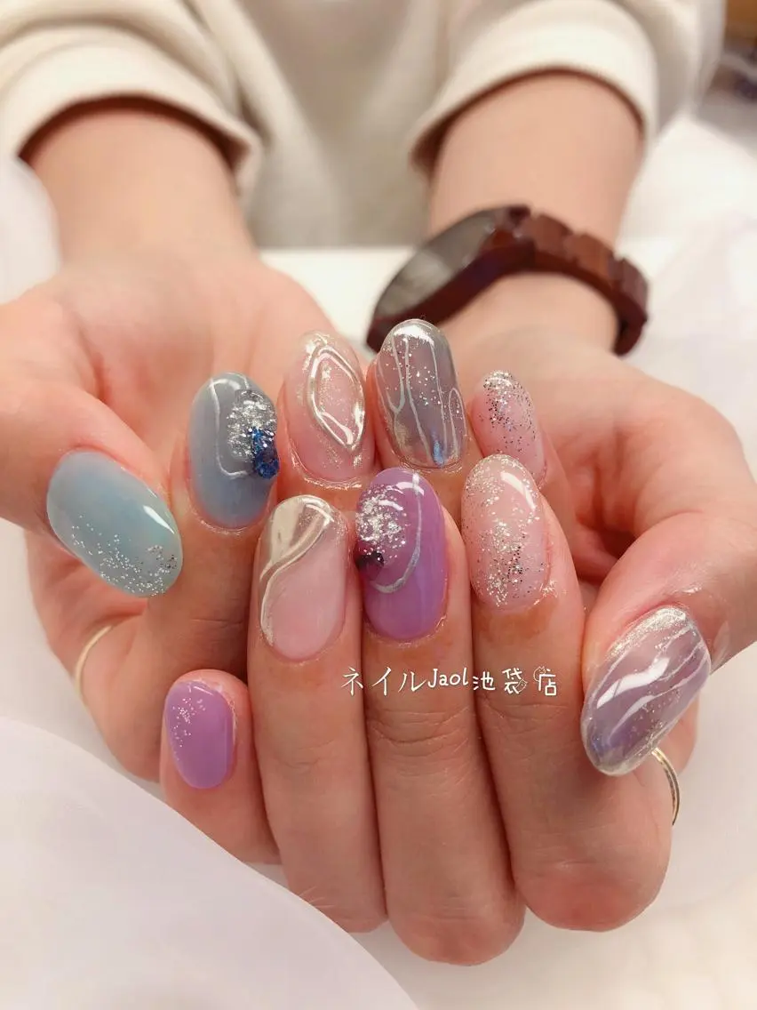 セミロング ネイルJaol 池袋のネイルデザイン