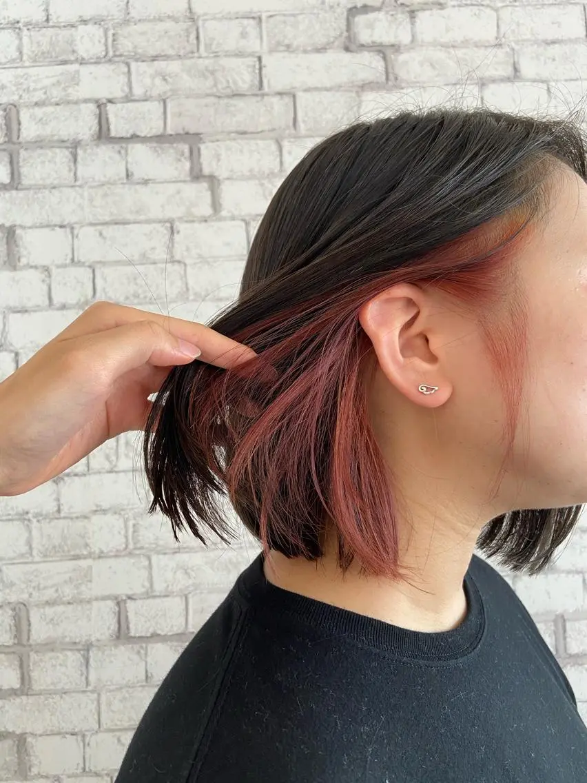 ショート カラー ヘアカラー 透明感カラー 松田晃代のヘアスタイル