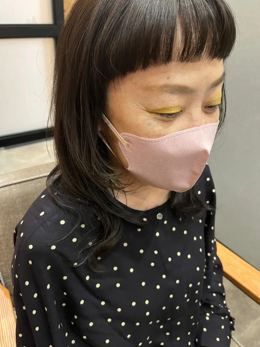 セミロング カラー パーマ ヘアアレンジ メンズ キッズ ネイル マツエク・マツパ アイブロウ メンズブリーチ メンズハイライト メンズインナーカラー メンズ韓国風 ブリーチ 久木原 ゆりのヘアスタイル