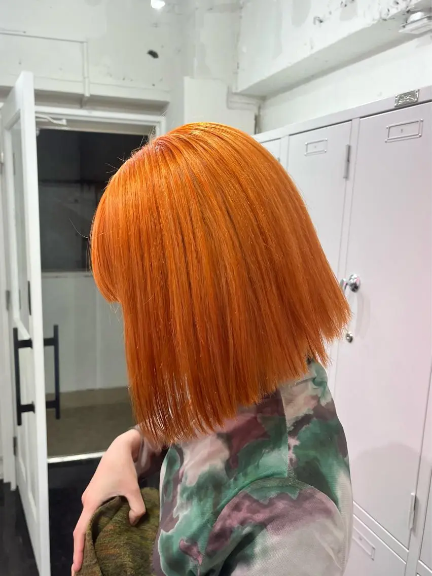 ミディアム カラー ヘアカラー トリートメント ヘアセット ♱地雷カラー♱ウルフ ♱ 藍衣 ♱のヘアスタイル