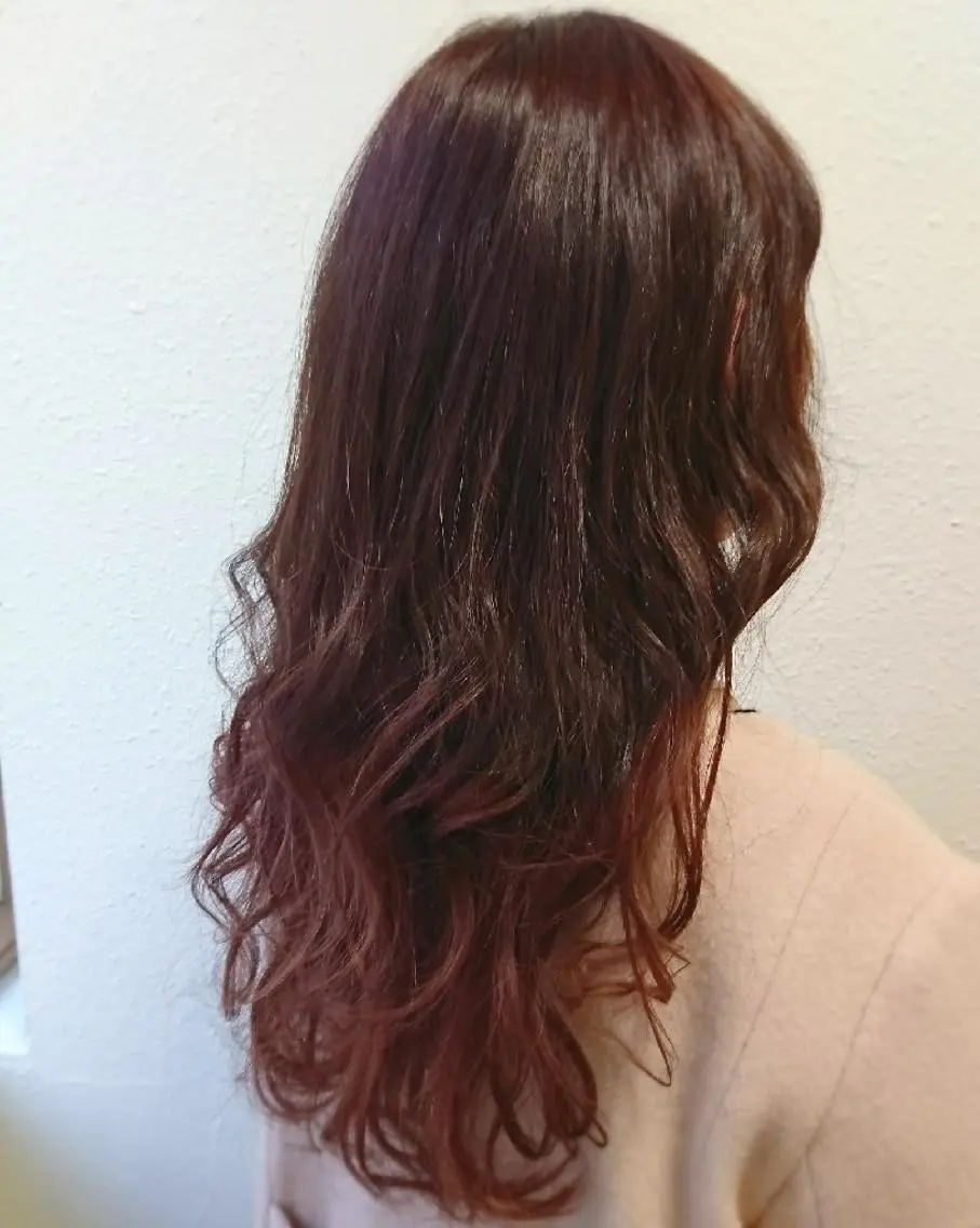カラー ロング グラデーションカラー ピンクカラー パープルカラー *Cielo* 佐藤 幸世のヘアスタイル