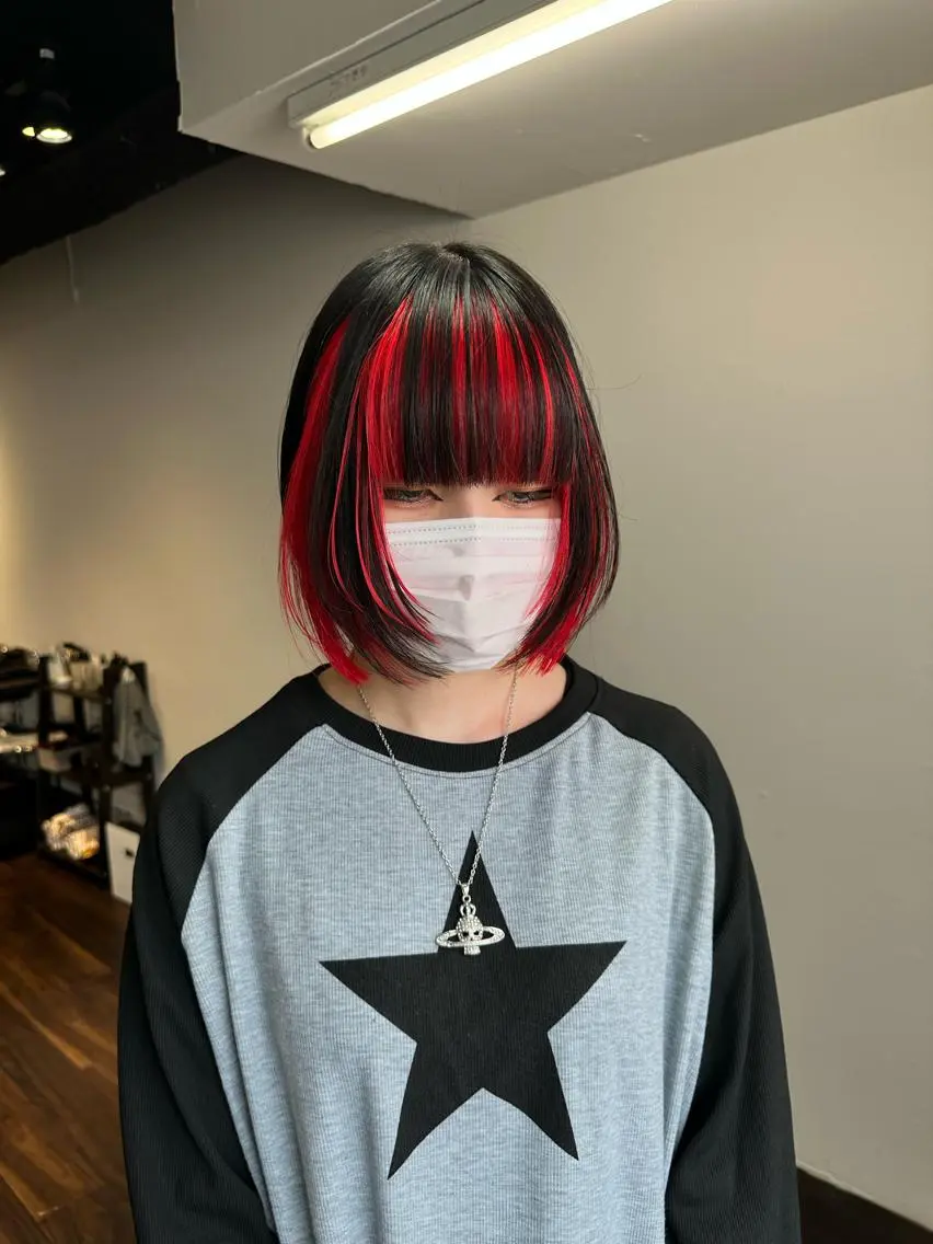 ミディアム カラー アディクシーカラー ブリーチ ケアブリーチ デザインカラー ハイトーンカラー ワンホンヘア ケラチン/Kaitoのヘアスタイル