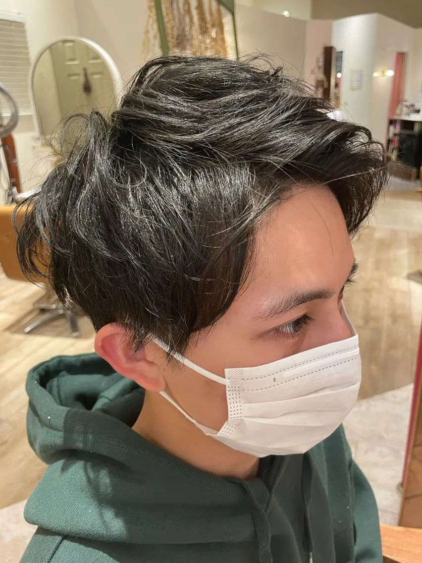 メンズ マッシュ 韓国風レイヤーカット 🇰🇷❕モカのヘアスタイル
