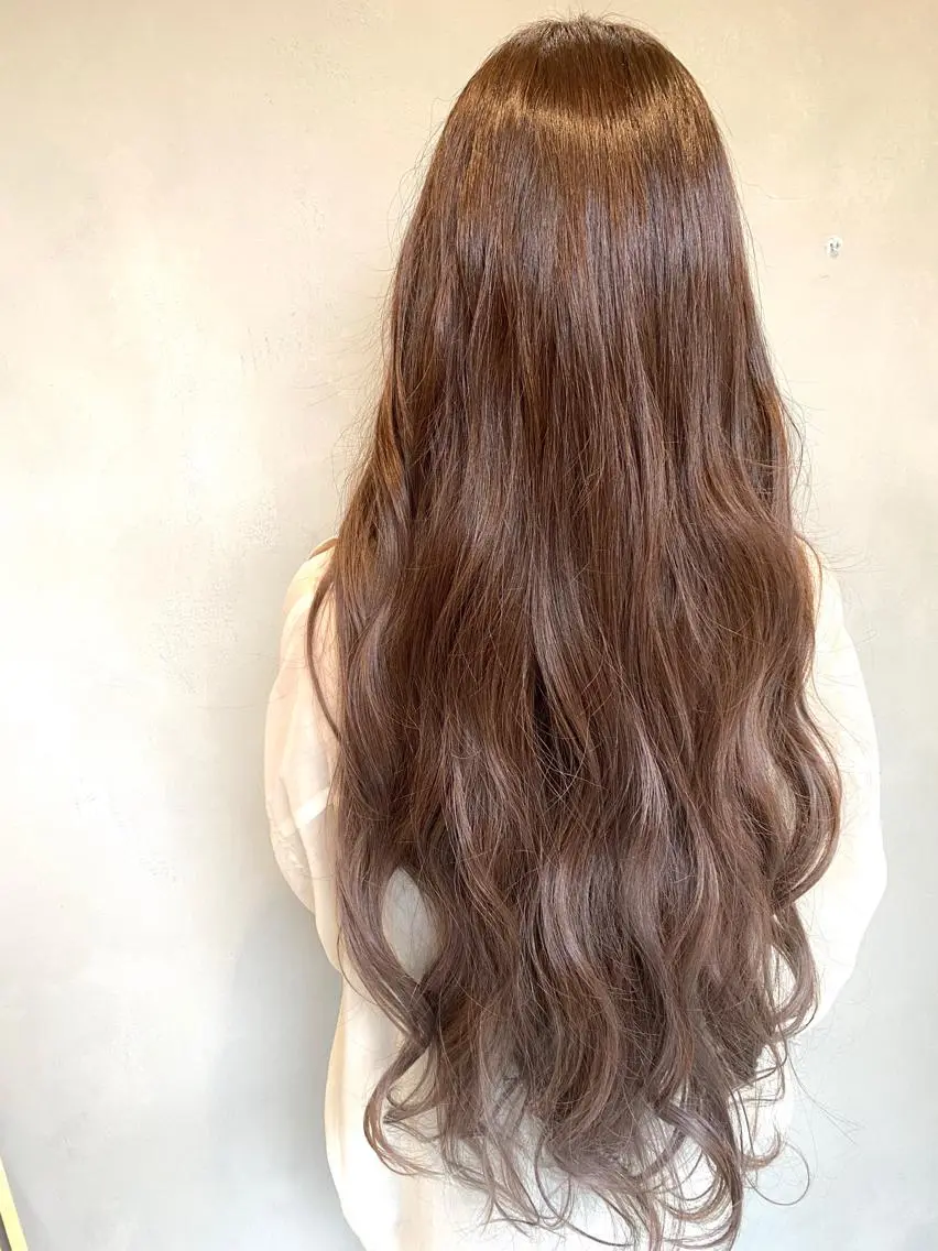 ロング カラー カット ヘアカラー トリートメント ハイライトが 得意なニキです😊のヘアスタイル