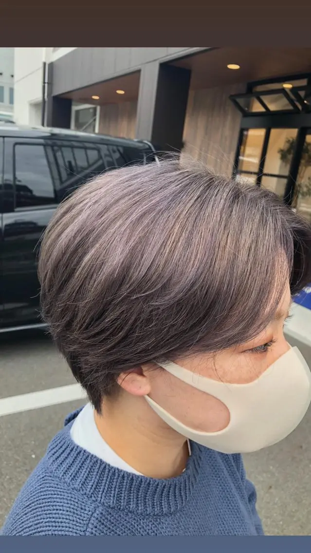 カラー ベージュカラー ラベンダーカラー 堀田 将輝のヘアスタイル