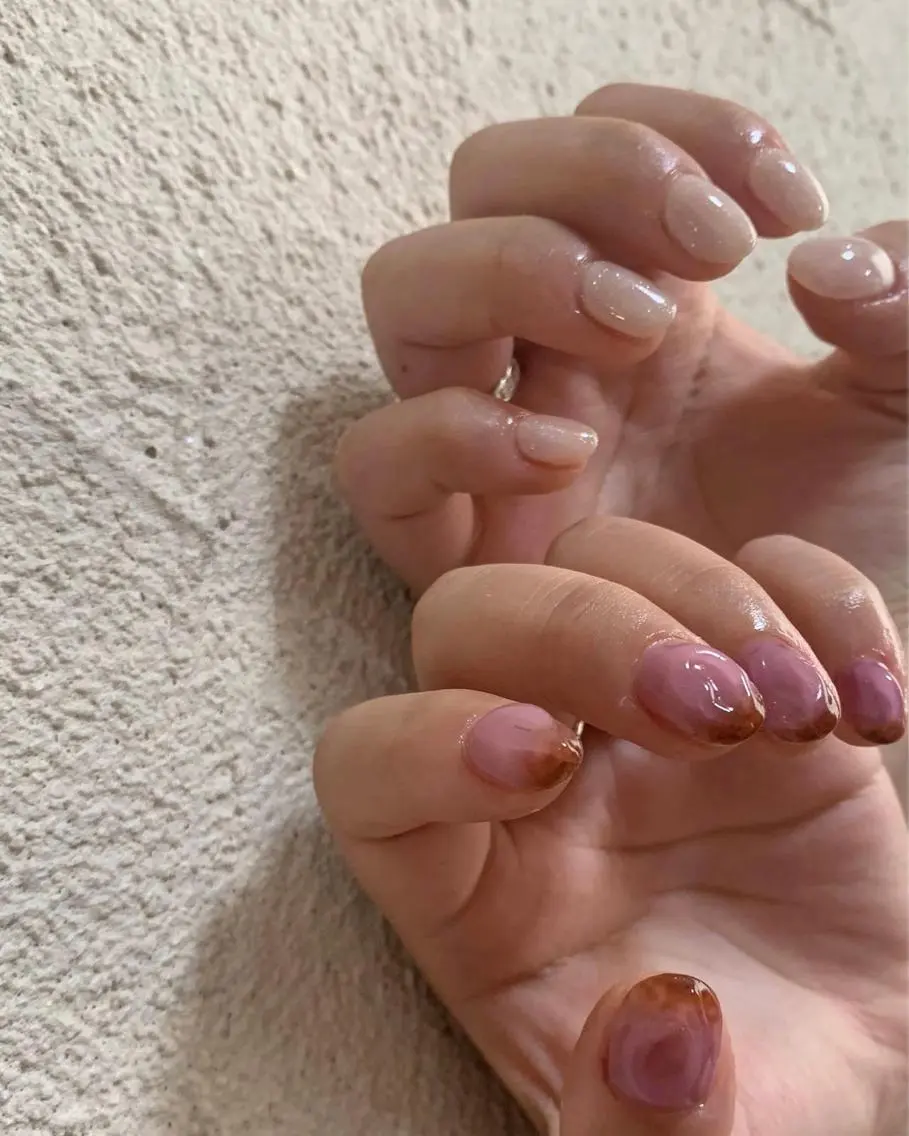 ネイル ハンドネイル 𝑡𝑖𝑎𝑚𓂃 きむらゆきののネイルデザイン