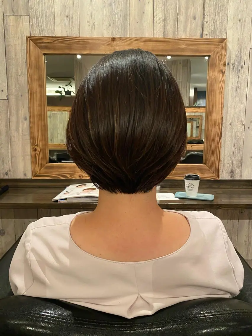 ショート ショートボブ ボブ ショートヘア 奥村 奈々加のヘアスタイル