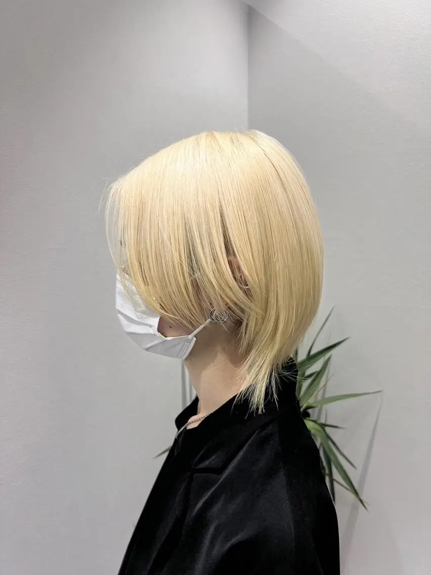 ミディアム カラー y2k✩︎⡱レイヤー ウルフ/オリーブ🍀のヘアスタイル