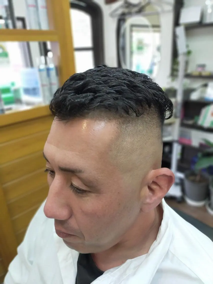 ショート メンズ パーマ 男を磨く Barber オオキのヘアスタイル