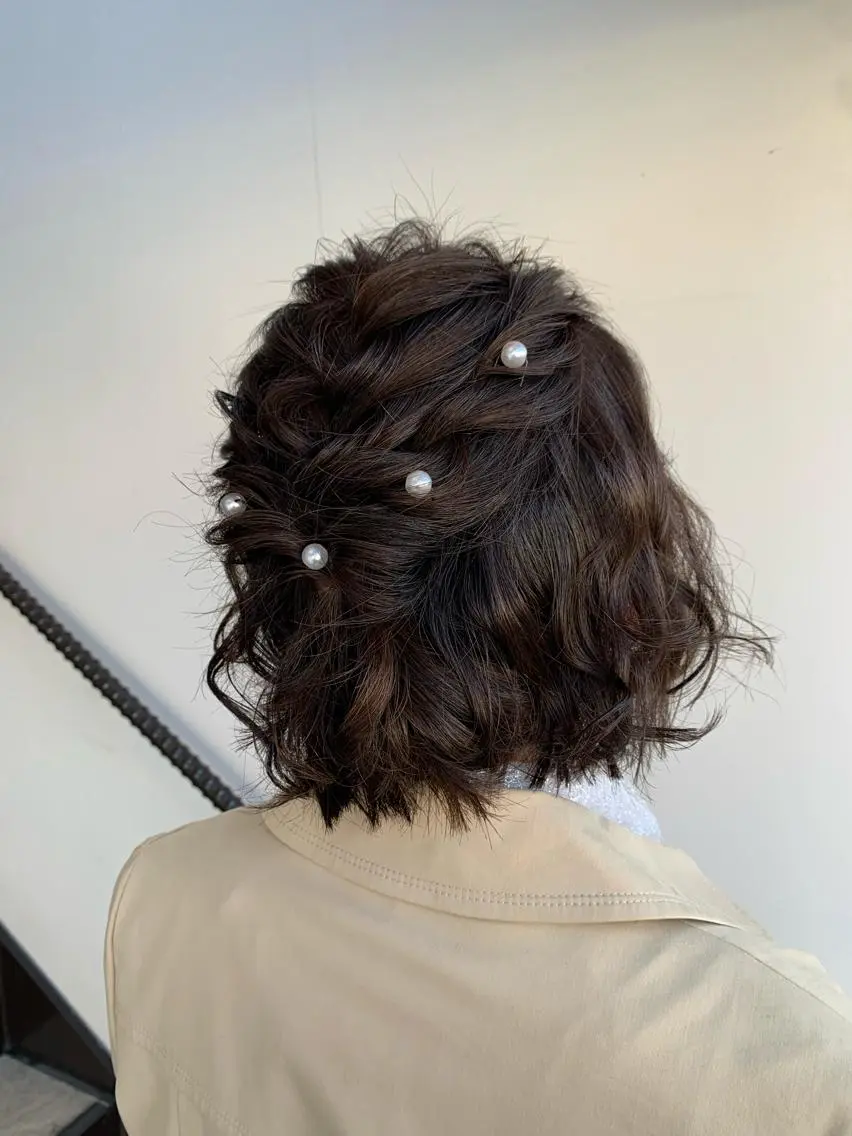 ヘアアレンジ ハーフアップ Emma ecole /栄/RIOのヘアスタイル
