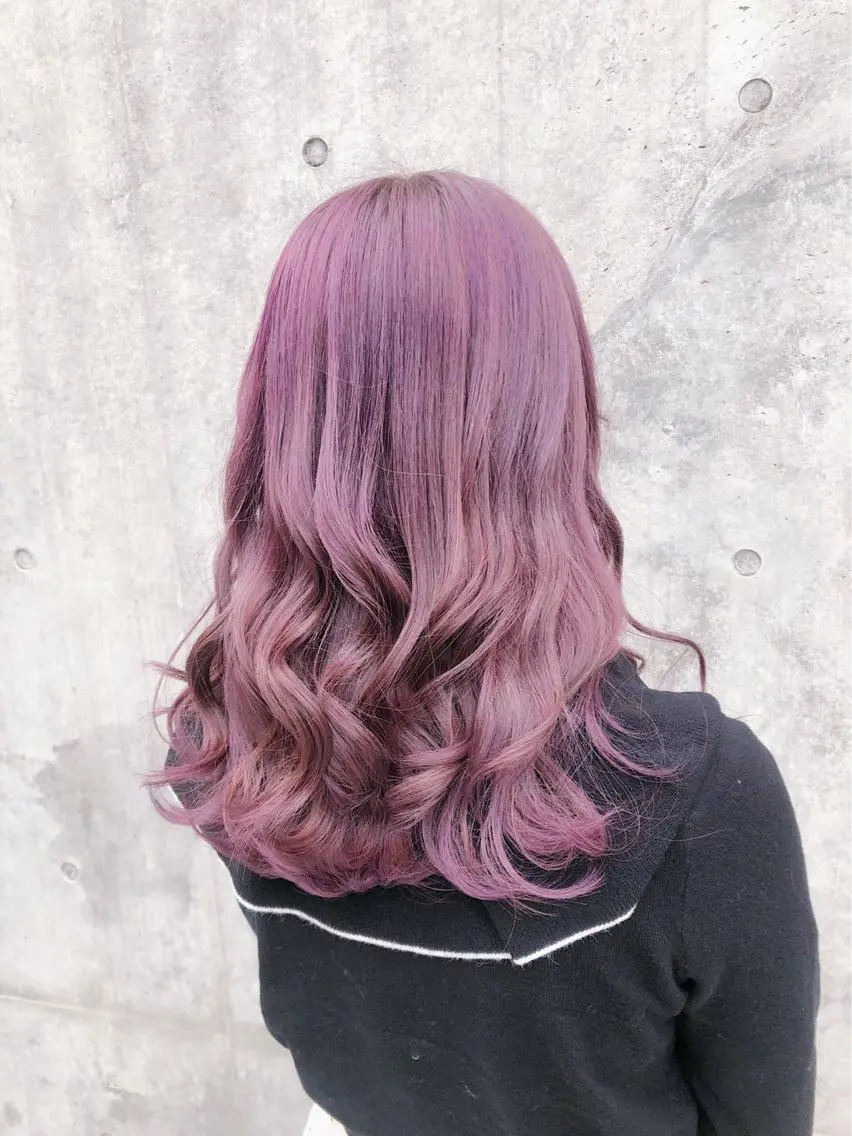 セミロング カラー アッシュ アッシュグレー ベージュカラー 黒髪 ブリーチ 💕ブリーチ/ヘアメ 🎀YUUKAのヘアスタイル