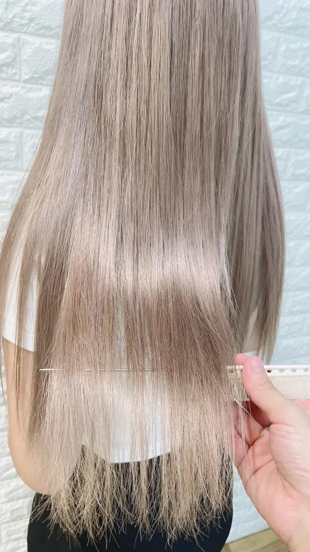 ロング ヘアカラー トリートメント 福森 みずきのヘアスタイル